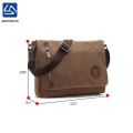 Vintage high quality waterproof canvas messenger bag,crossbody sling bag